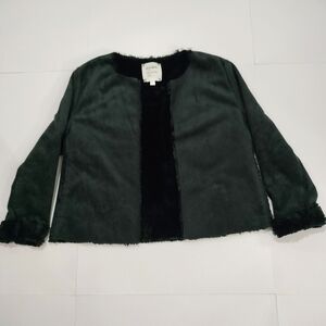 Dylan Black Faux Fur Teddy Jacket